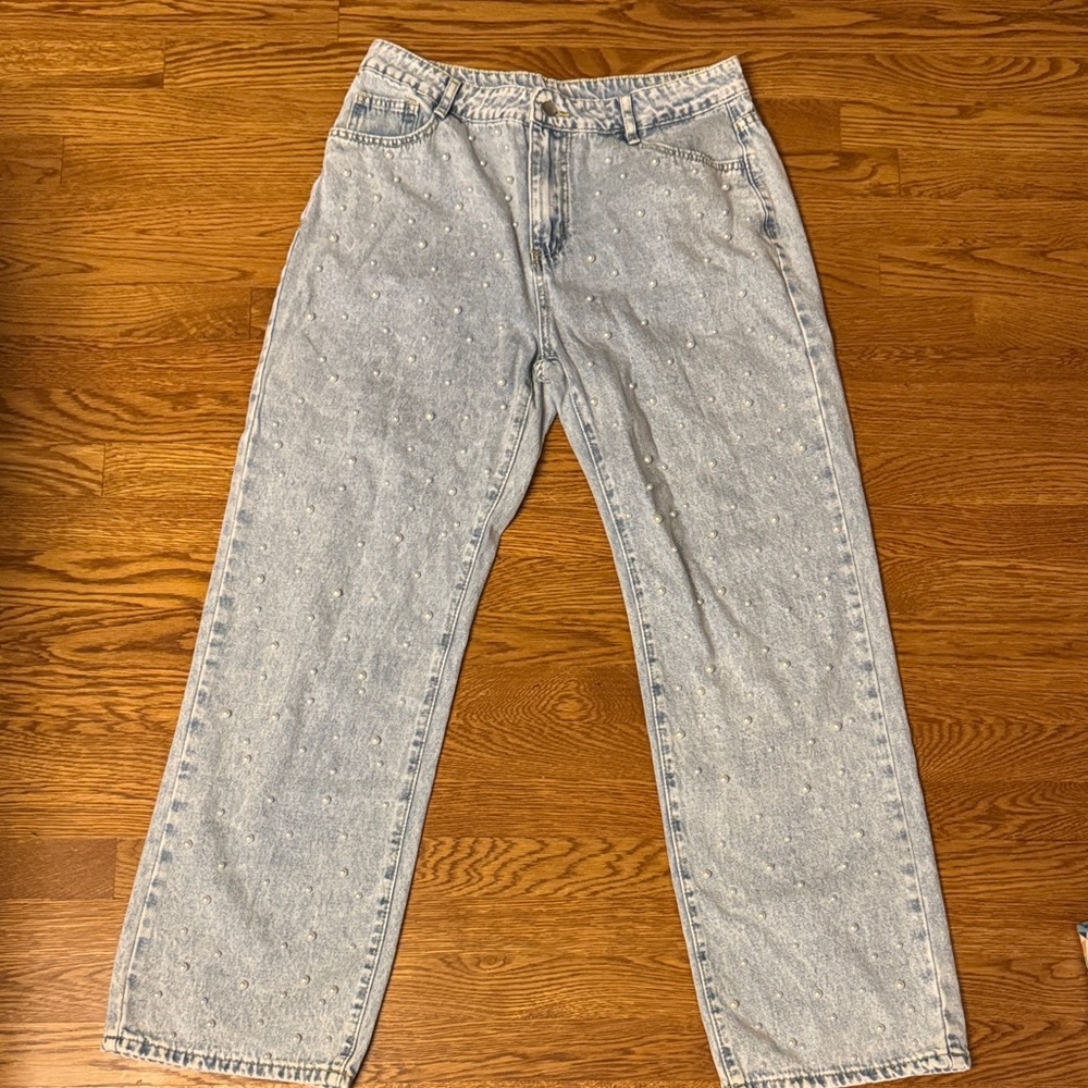 Light Blue Women’s Pearl Jeans